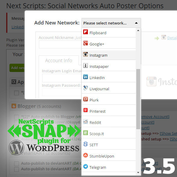New Strategy and SNAP for Wordpress Version 3.5 NextScripts